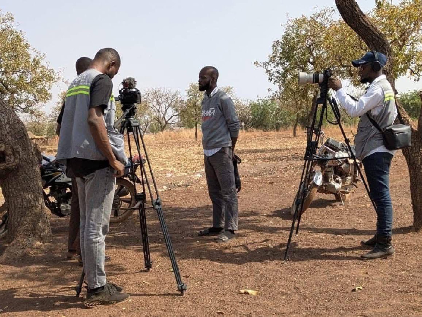 JBCL crew directing a field interview